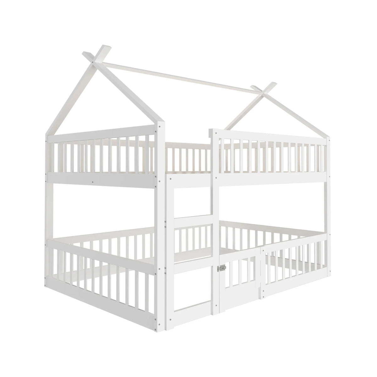 Lit mezzanine familial avec escalier de rangement Lilla Kids