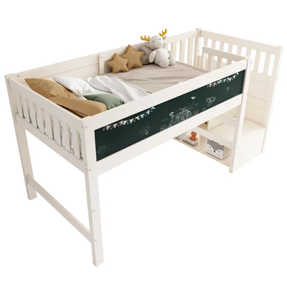 Lit superposé avec tableau blanc intégré 90x200 Lilla Kids