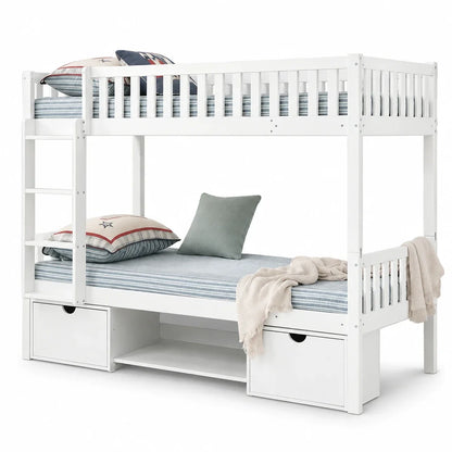 Lit superposé séparable en pin massif 90x200 Lilla Kids