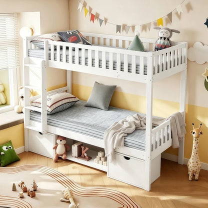 Lit superposé séparable en pin massif 90x200 Lilla Kids