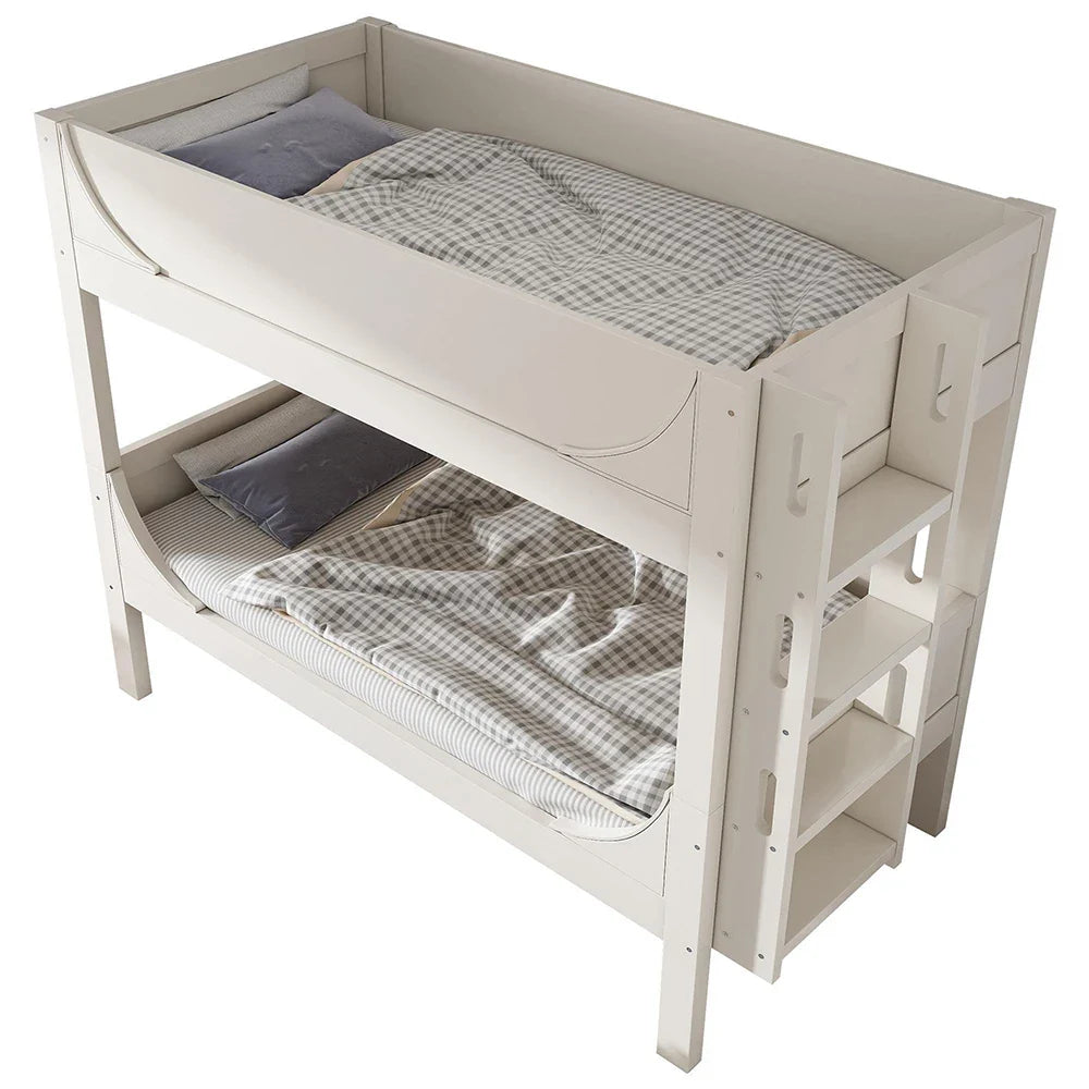 Lit superposé séparable forme luge étagère 90x200 Lilla Kids