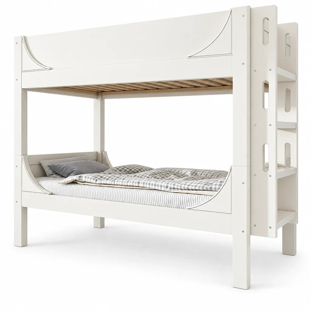 Lit superposé séparable forme luge étagère 90x200 Lilla Kids