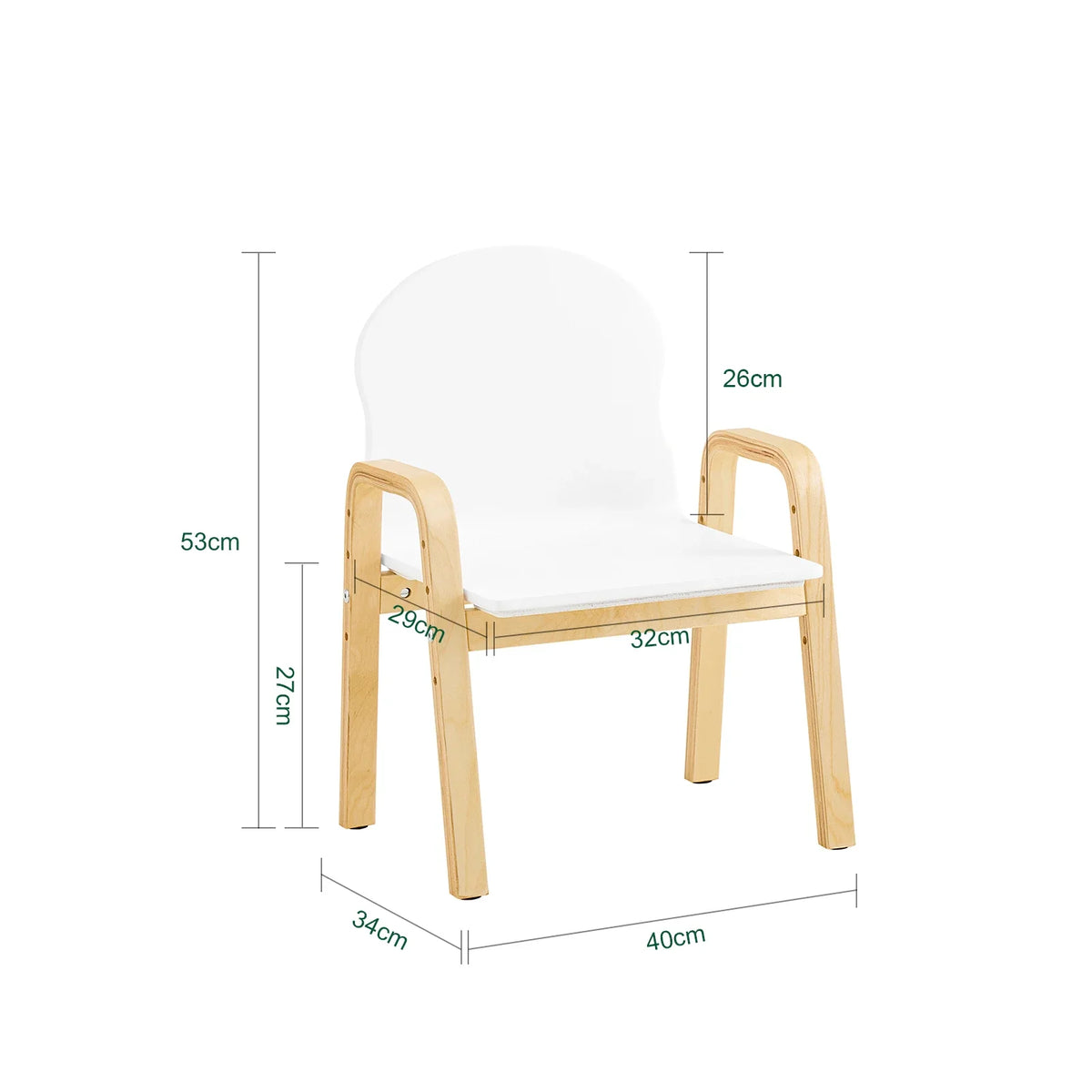 Lot de 2 chaises enfant réglables à accoudoirs Lilla Kids