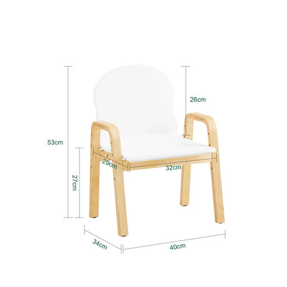 Lot de 2 chaises enfant réglables à accoudoirs Lilla Kids