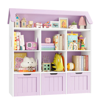 Meuble à jouets 3 tiroirs 7 cases 120x33 Lilla Kids