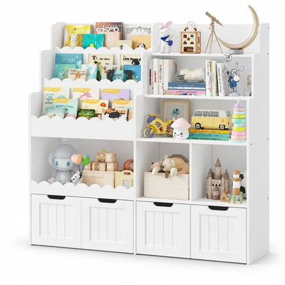 Meuble à jouets 4 tiroirs 6 cases 40x120 Lilla Kids