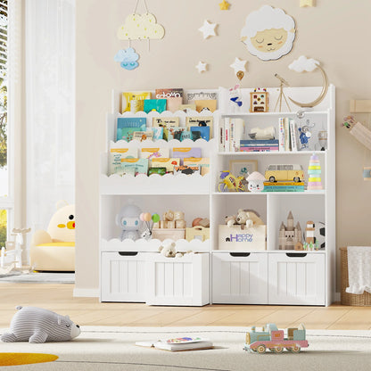 Meuble à jouets 4 tiroirs 6 cases 40x120 Lilla Kids