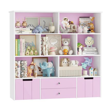 Meuble à jouets 4 tiroirs 7 cases à roulettes Lilla Kids