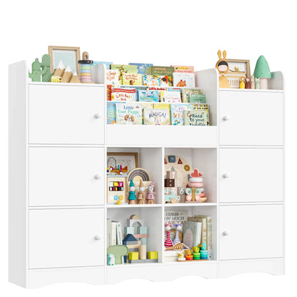 Meuble à jouets enfant 6 portes 6 cases 140cm Lilla Kids