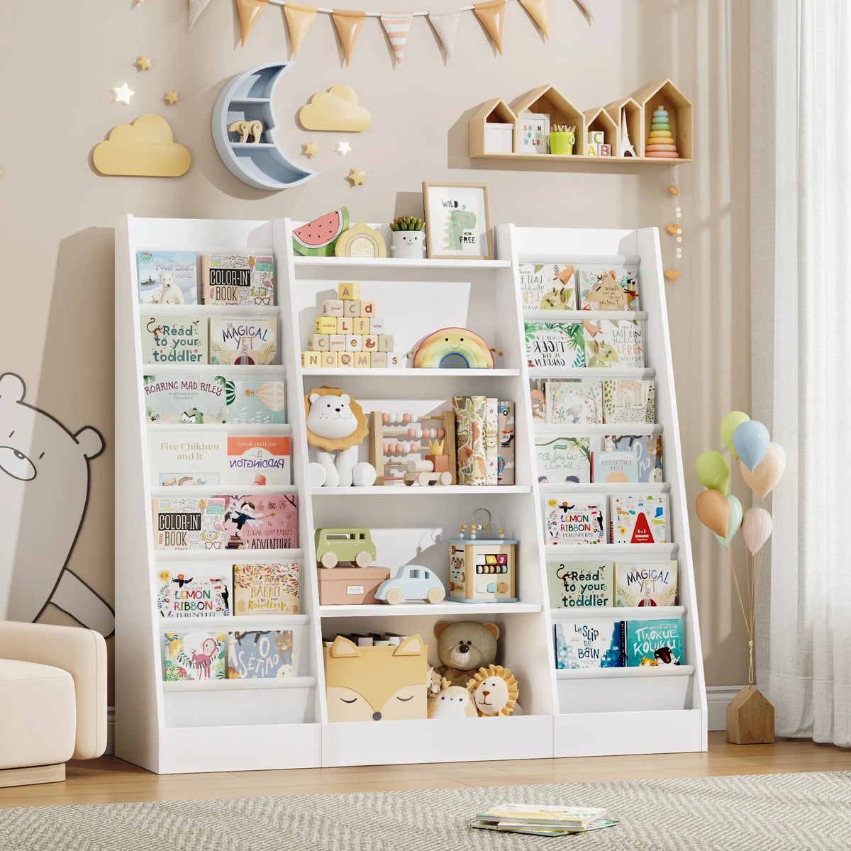 Meuble de rangement enfant 14 cases 35x120 Lilla Kids