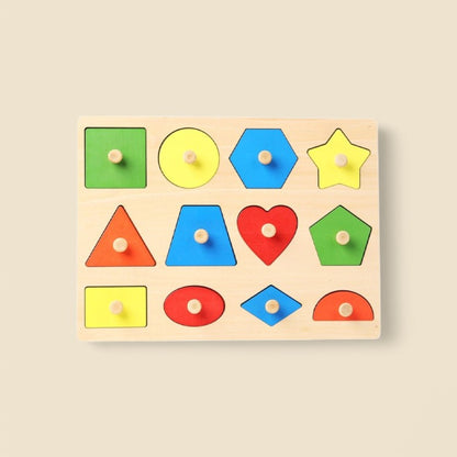 Puzzle Formes Géométriques et Couleurs Montessori