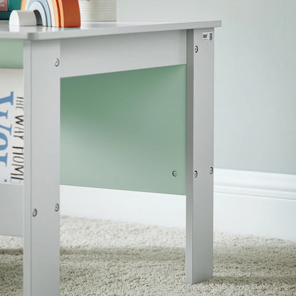 Table et chaises enfant avec rangement gris Lilla Kids