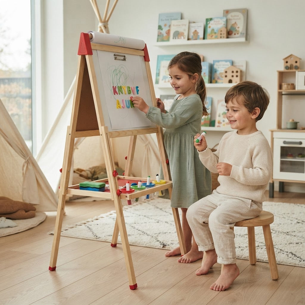 Tableau Montessori Double Face en Bois