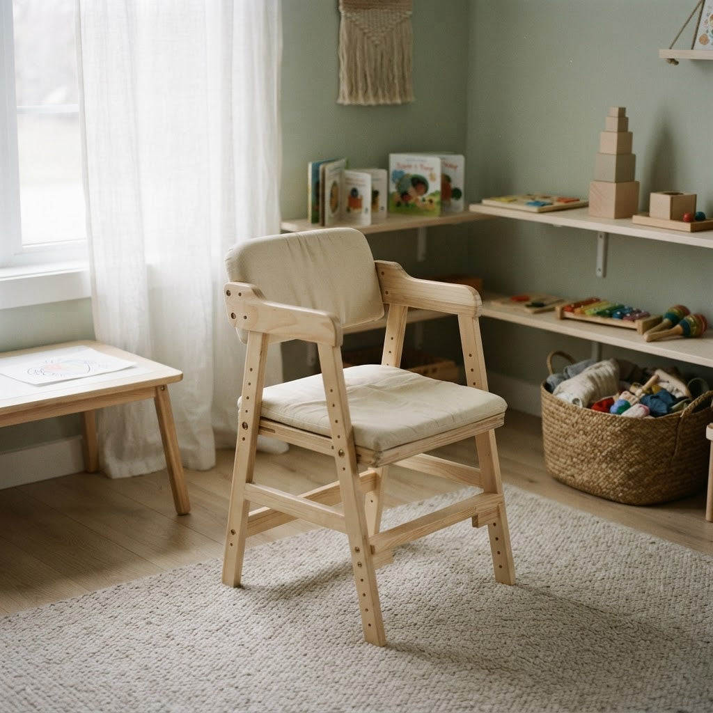 Chaise Haute Montessori en Bois