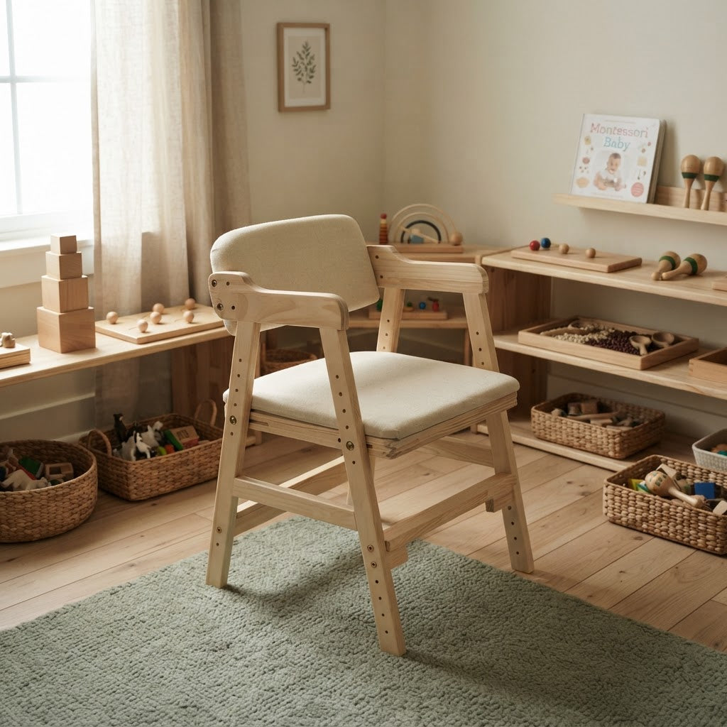 Chaise Haute Montessori en Bois