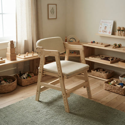 Chaise Haute Montessori en Bois