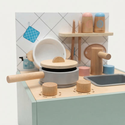Cuisine Montessori en Bois avec Accessoires