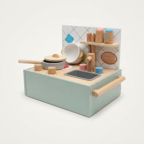 Cuisine Montessori en Bois avec Accessoires